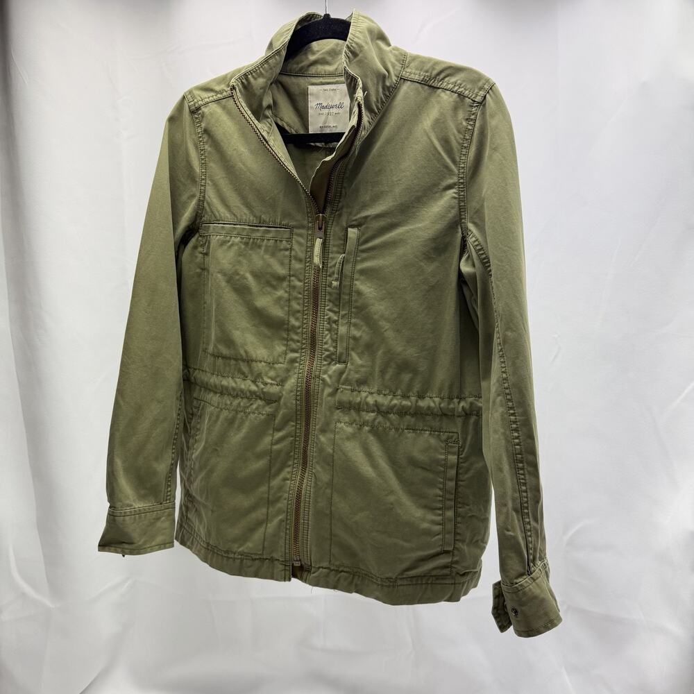 Madewell Olive Utility Zip-Front Jacket